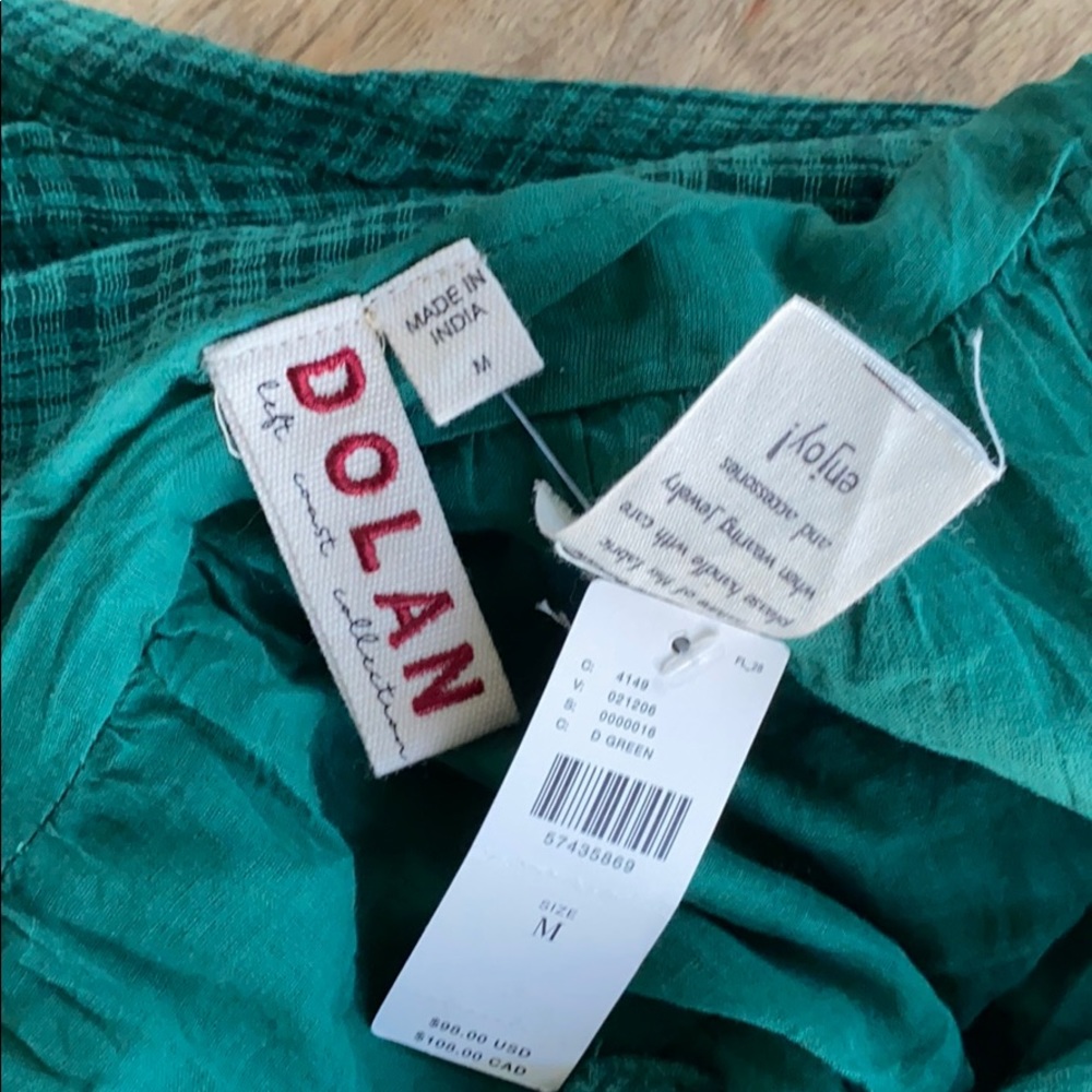 NWT Anthropologie Anaylist Green Maxi Dress M - Picture 9 of 9